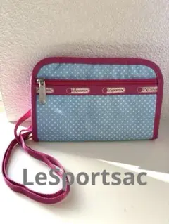 [週末特価！]LeSportsac マルチケース　ショルダーストラップ付き