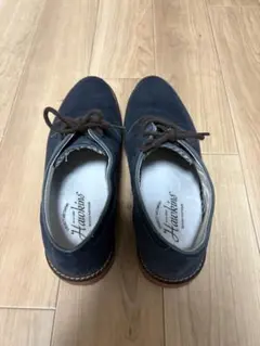 Hawkins メンズ スエード レースアップシューズ ネイビーのサムネイル