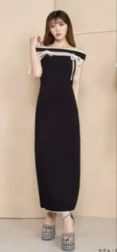 Darich パイピングオフショルワンピース