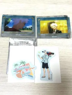 呪術廻戦 ドンキ ステッカー プラザ 箔押し場面写 クリアカード 五条悟