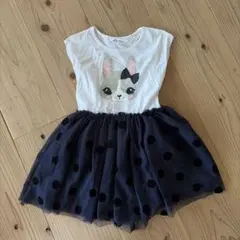 H&M ウサギ柄 ノースリーブワンピース 110〜120