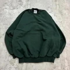 GILDAN　スウェット　L　グリーン　無地　古着