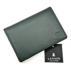 【未使用】ランバンコレクション カードケース コインケース レザー モスグリーン