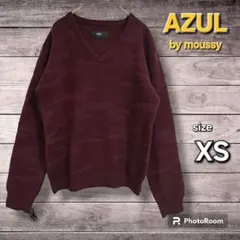 〖XS〗AZUL by moussy/アズールバイマウジー Vネックニット