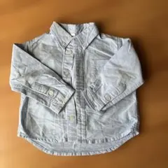 グレー ボタンダウンシャツ 95cm未満