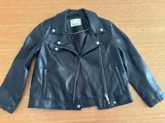 Zara Kids ブラック ライダースジャケット 8サイズ
