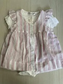 bebe ストライプロンパース　70