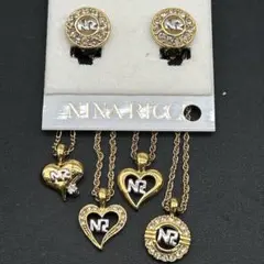 ニナリッチ　NINARICCI ゴールド　ネックレス　イヤリング　ロゴ　GP