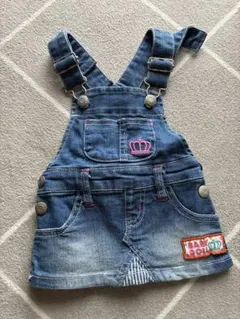 デニムオーバーオール スカート 80cm ベビードール