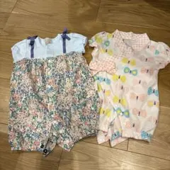 petit main 半袖カバーオール 60