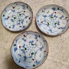 ★お値下げ　花模様の陶磁器皿 3枚セット