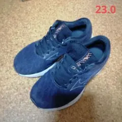 ミズノ　ウエーブライダー26 黒　ランニングシューズ　23.0