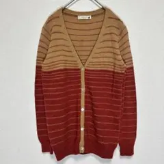 アースミュージックアンドエコロジー　ストライプニットカーディガンFree