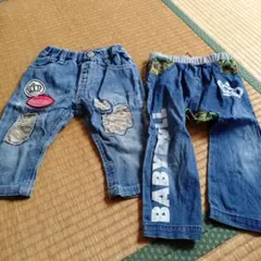 BABYDOLL デニムパンツ 90サイズ 2点セット