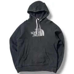 THE NORTH FACE プルオーバー パーカー ビッグロゴ グレー 古着