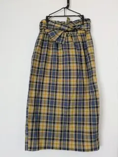 SENSE OF PLACE アーバンリサーチ　チェック　タイトスカート