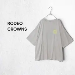 ロデオクラウンズ RODEO CROWNS 半袖Tシャツ バックロゴ ゆったり