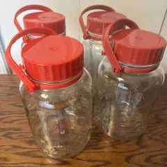 果実酒瓶 梅酒瓶 4L×4 石塚硝子 ADERIA 日本製のサムネイル