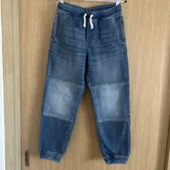 H&M デニムブルー ジョガーパンツ 140cm
