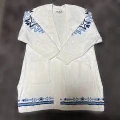 Kahiko エスニック柄 ロングカーディガン