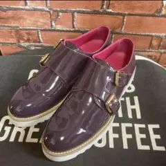 HOGANホーガン　ダブルモンク　37.5 美中古　エナメル　レディースのサムネイル