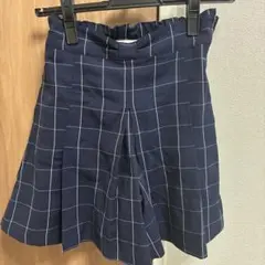 pinette チェック柄 プリーツスカート 140