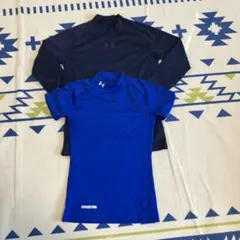 こ*り様 ★Underアンダーアーマー　コンプレッション紺青　長袖半袖セットキッ