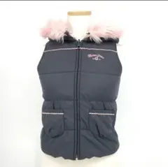 Z8【2WAY仕様】 メゾピアノ 花柄 リバーシブル ベスト 130 アウター