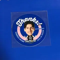 シーホース三河　グルメステッカー　シェーファー選手