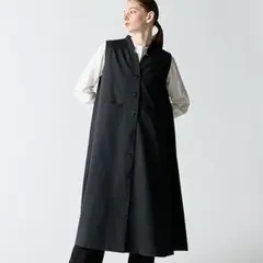 mizuiroindミズイロインド スタンドカラーフレアジレワンピース