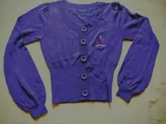 PEACE NOW 紫色 ボタン付きカーディガンのサムネイル