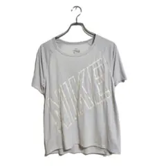 新品 NIKE 半袖Tシャツ L グレー ドライフィット 春夏 薄手 スポーティ