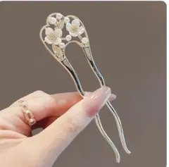 新品未使用 桜かんざし パール ヘアアクセ 和装 洋装 卒業式 入学式