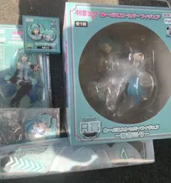 初音ミク　フリューくじ　ぬーどるストッパー　A賞初音ミク、D賞アクリルスタンド他