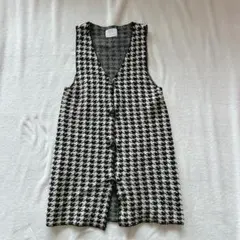 ZARA ワンピース　ジレ　ノースリーブ　ニット