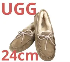 UGG アグ ダコタ ムートンシューズ 24cm モカシン 定番 人気 ベージュ