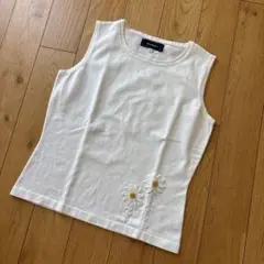 M’S GRACY 花刺繍 ノースリーブニット 40 白のサムネイル