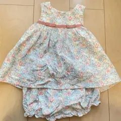 タルティーヌ・エ・ショコラ　フラワーワンピース 70-80