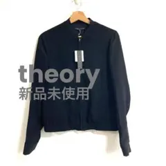 新品未使用　theory セオリー　ノーカラージャケット　黒　ブラック　アウターのサムネイル