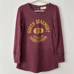 w closet プリント入り長袖Tシャツ