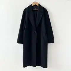 美品　23区カシミア混ロングコート（黒） 楽天市場】カシミヤ コート（ブランド23区）（レディース
