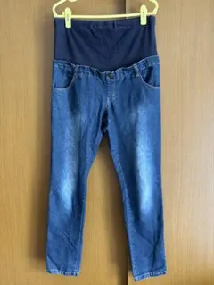 美品　西松屋　マタニティパンツLサイズ（デニム風）