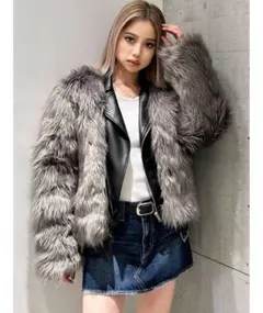 GYDA エコファーライダースジャケット