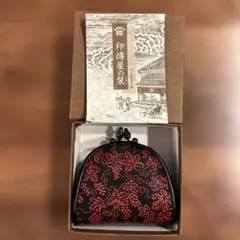 【未使用】印傳屋 印伝 小銭入 コインケース がま口