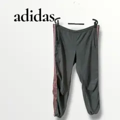 アディダスジャージズボン　グレー　ピンク　メンズ　スポーツ　ランニング