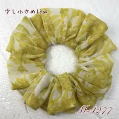 ハンドメイドシュシュM-4277♡花柄ジョーゼット♡