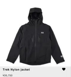 Wind and Sea Trek Nylon Jacke L ブラック