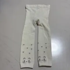 ベビータイツ 猫デザイン Cream