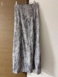 花柄 ロングスカート フレアスカート GRL