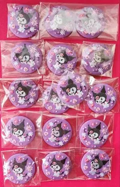 サンリオ 刺繍缶バッジ クロミ 16個